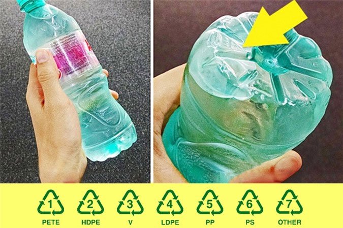  Chai nhựa có 1 trong 3 ký hiệu sau là cực kỳ độc hại