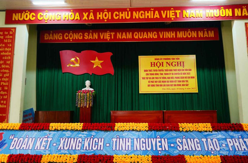  Đảng ủy phường Tân Tiến tổ chức hội nghị chuyên đề 2022