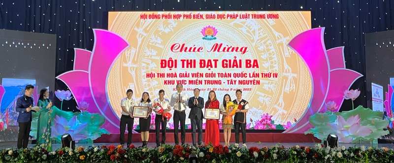  Đắk Lắk đạt giải Ba tại Hội thi Hòa giải viên giỏi toàn quốc lần IV, khu vực miền Trung – Tây Nguyên