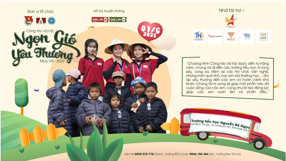 Ngọn Gió Yêu Thương: Gửi Nắng Ấm Đến Các Em Nhỏ Tại Nguyễn Bá Ngọc